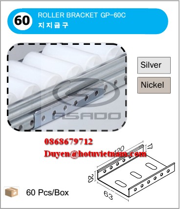 Đầu đỡ thanh truyền con lăn 60 series: (Placon supports)
