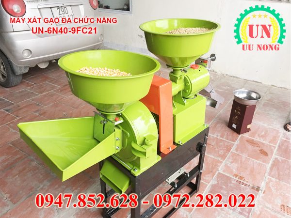Máy xát gạo đa năng siêu sạch cho gia đình và đại lý kinh doanh lúa gạo vừa và nhỏ - Ưu Nông